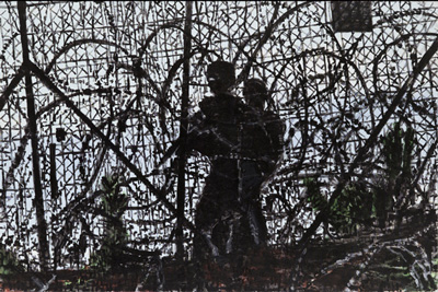 Barbedwire, David Reeb, 2007-2008 (acrylic on canvas)