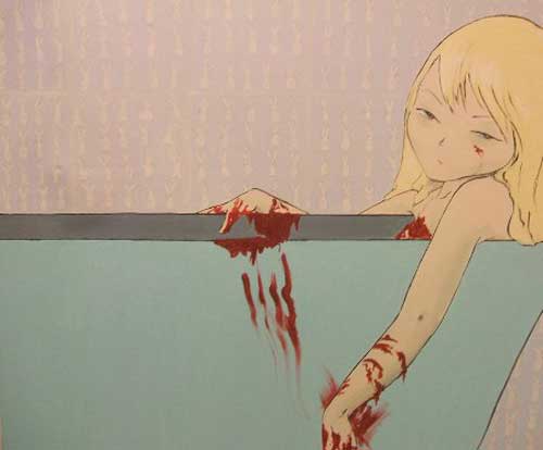 מתוך התערוכה "ילדות טובות, ילדות מתות" בגלריה אנגל