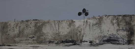 michael1 מיכאל קסוס-גדליוביץ' - אלנבי 48, פיח-אבק-שמן-אקונומיקה על עץ, 2009